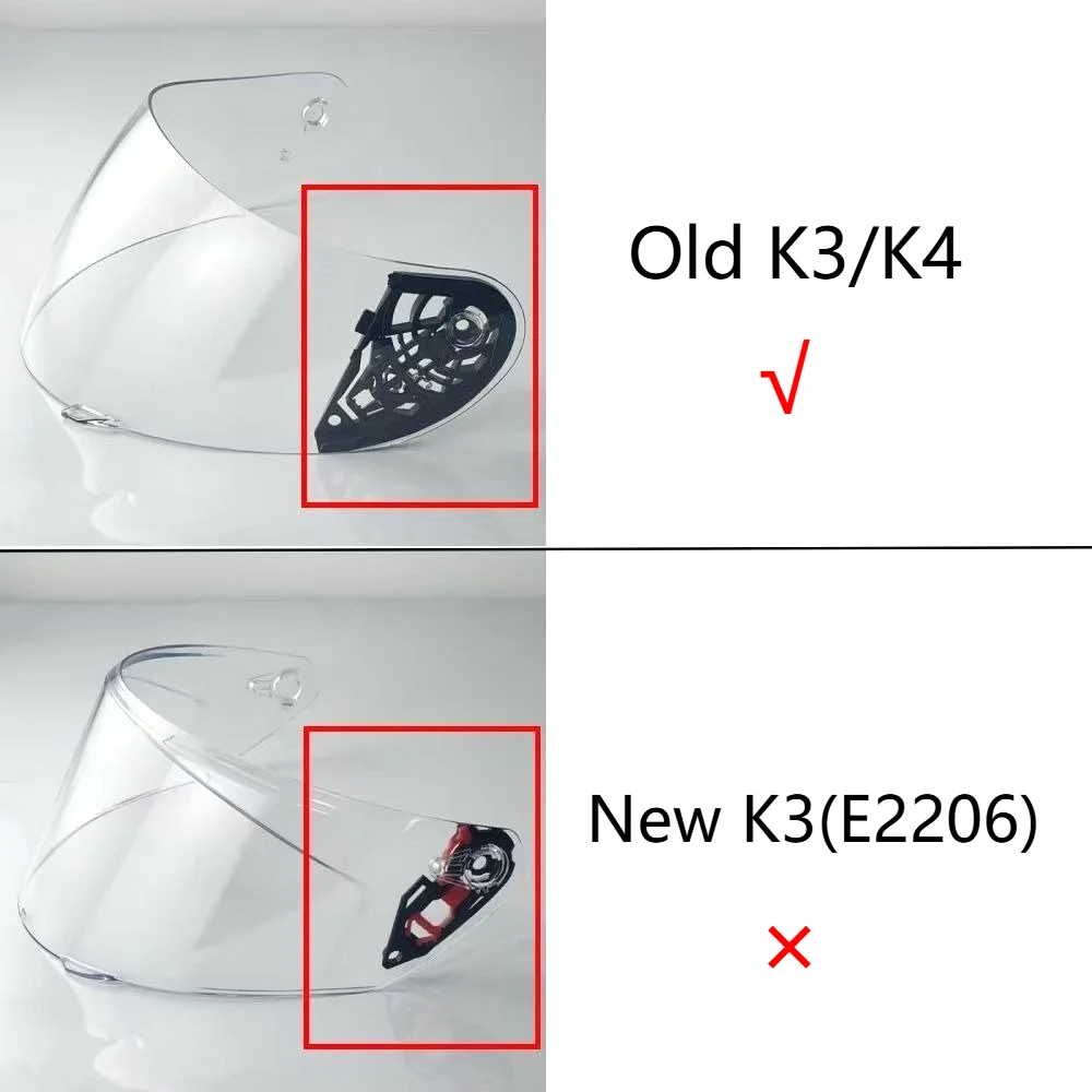 Фото Визор для шлемов AGV K3/K4 (старые модели), аксессуар для шлема, солнцезащитный, с антизапотевающим покрытием, УФ-защита №3