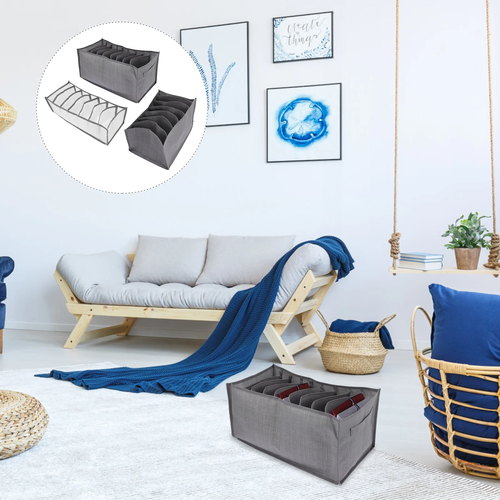 

3 Pcs Organizer Jeans Wardrobe Compartment Clothes Organizer Closet Clothes Organizer Drawer Organizer for Clothes Wardrobe