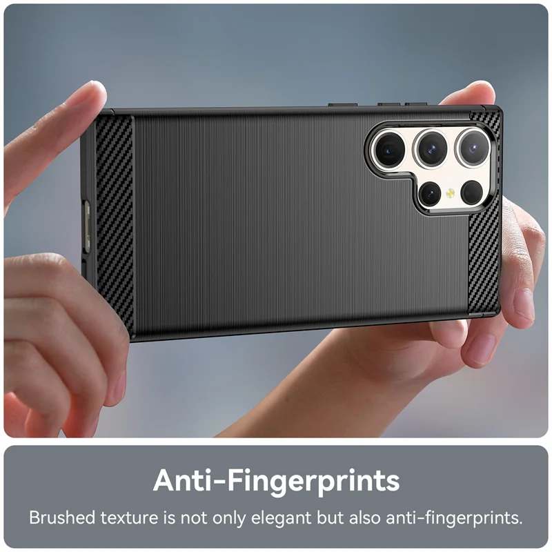 For Samsung Galaxy S23 Ulrta Case For Samsung S23 Ulrta Cover Funda Soft Silicone Carbon Fiber Bumper Samsung Galaxy S23 Ulrta