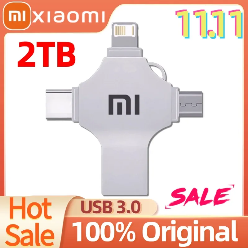 XIAOMI оригинальный портативный флэш-накопитель емкостью 2 ТБ Memoria 512 ГБ 1