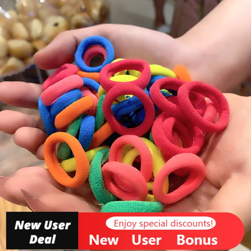 

Nylon Rubber Band Elastic Hair Bands Big Size Headband Children Ponytail Holder Bands Solid Colorful Girls Ornaments Crab Bands