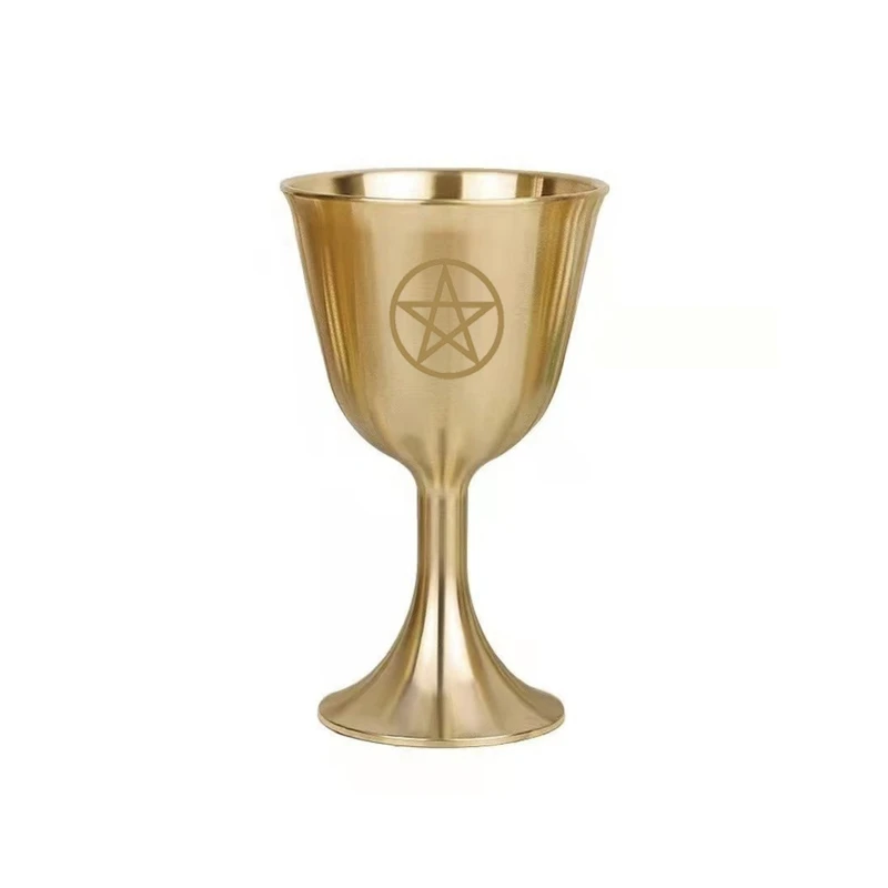 

Астрологический инструмент для гадания на церемонии, алтарь, Халк, реквизит, ритуальная чаша, Тройная Луна, алтарь, бокал с золотым покрытие...