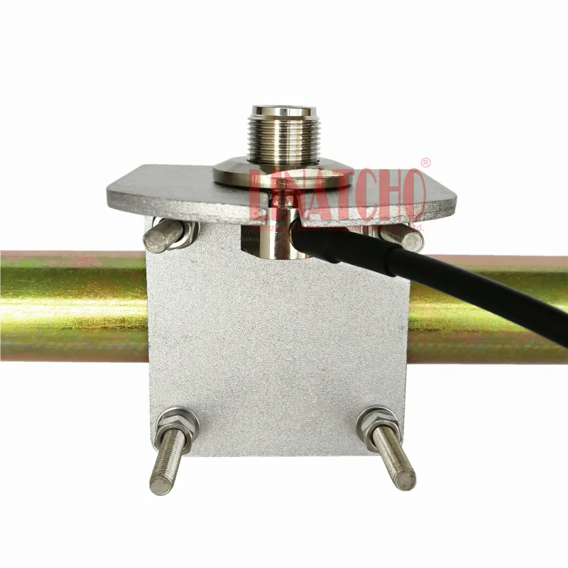 L-shaped U Clip Wall Mount Outdoor Stainless Steel Vehicle Antenna Base General Holder Bracket