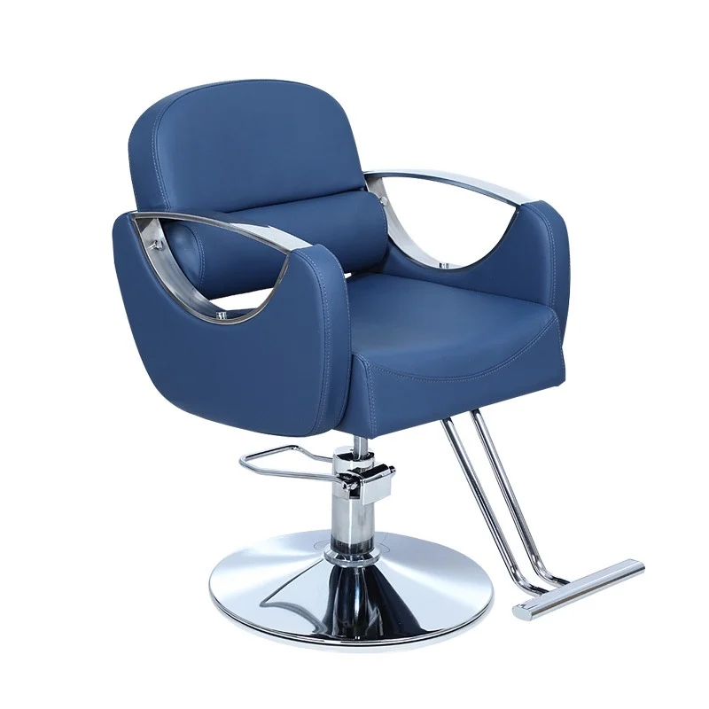 Современный удобный классический парикмахерский стул серый регулируемый с