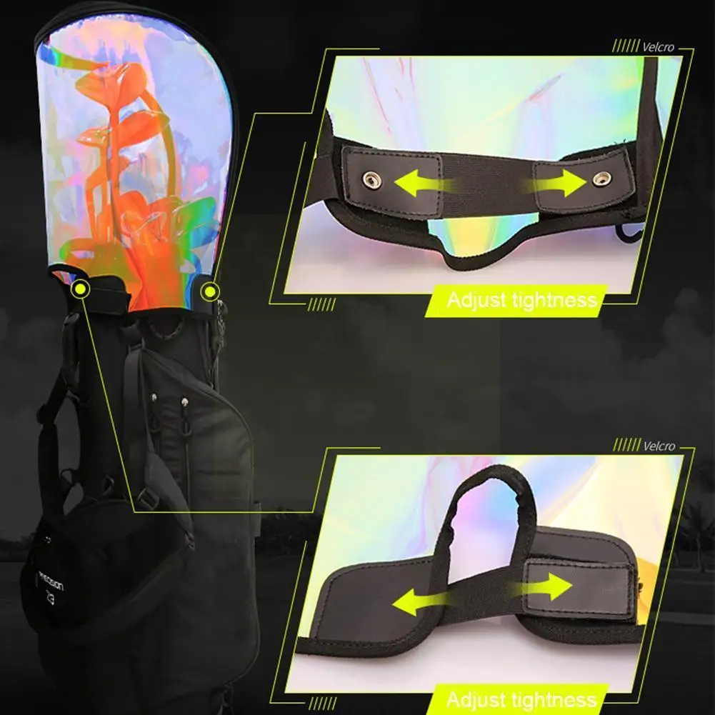 

Golf Bag Top Cover Universal Colorful Golf Bag Rain Hood Cover Big Waterproof Equipment Capacity Rainproof Top Bag Large U4k2