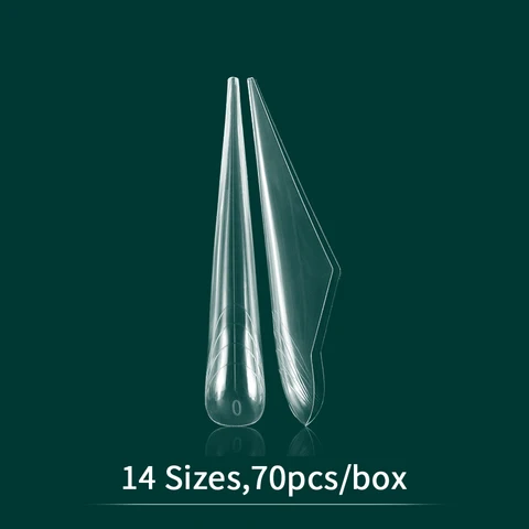 Nailpop XXL Стилетто формы для полигеля 70/140 шт.