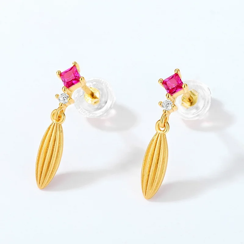 

Женские длинные серьги с кристаллами, серебро 925 пробы