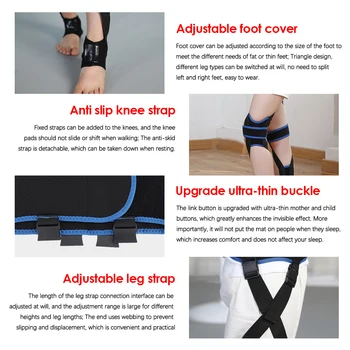 Adult Children O/X Leg Shape Correction Belt Adjustable Bowed Knee Valgum Straightening Posture Corrector Soft Beauty Legs Band 3