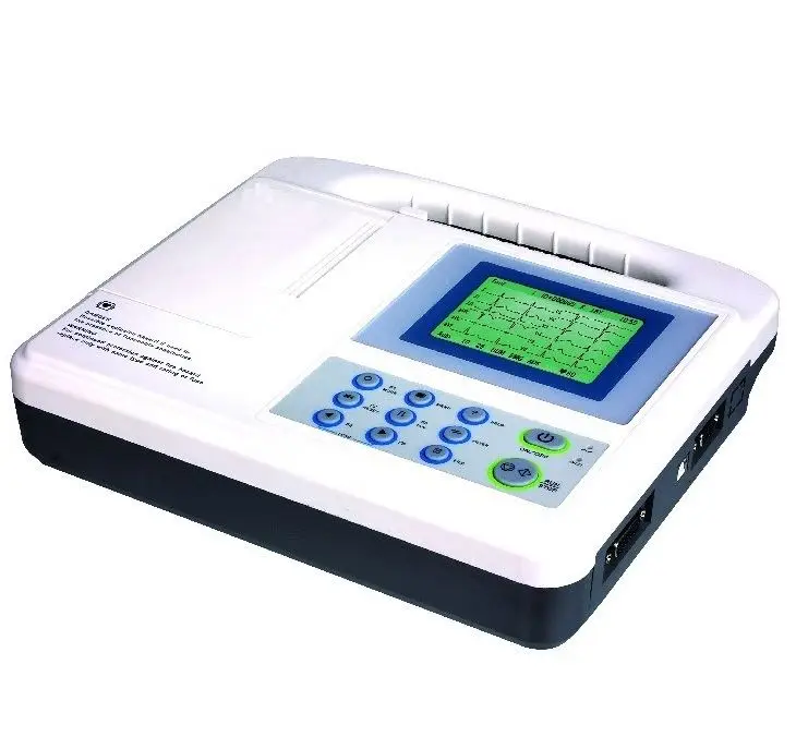 

veterinary ECG 3 Channel electrocardiograph handheld portable ecg machine 12 leads