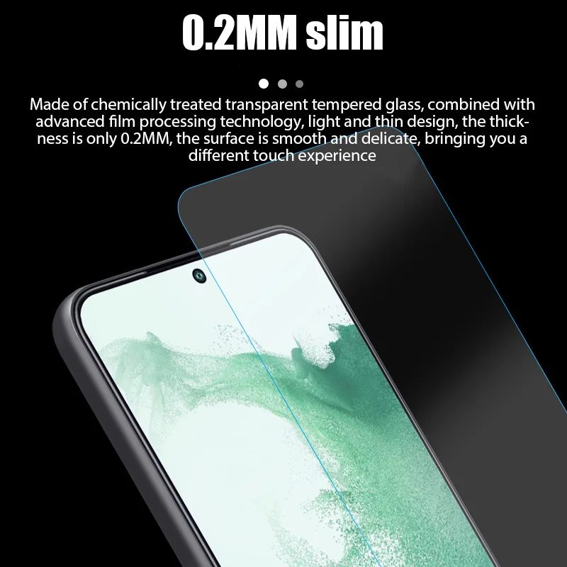5 шт. защитное стекло из закаленного стекла для разблокировки отпечатков пальцев
