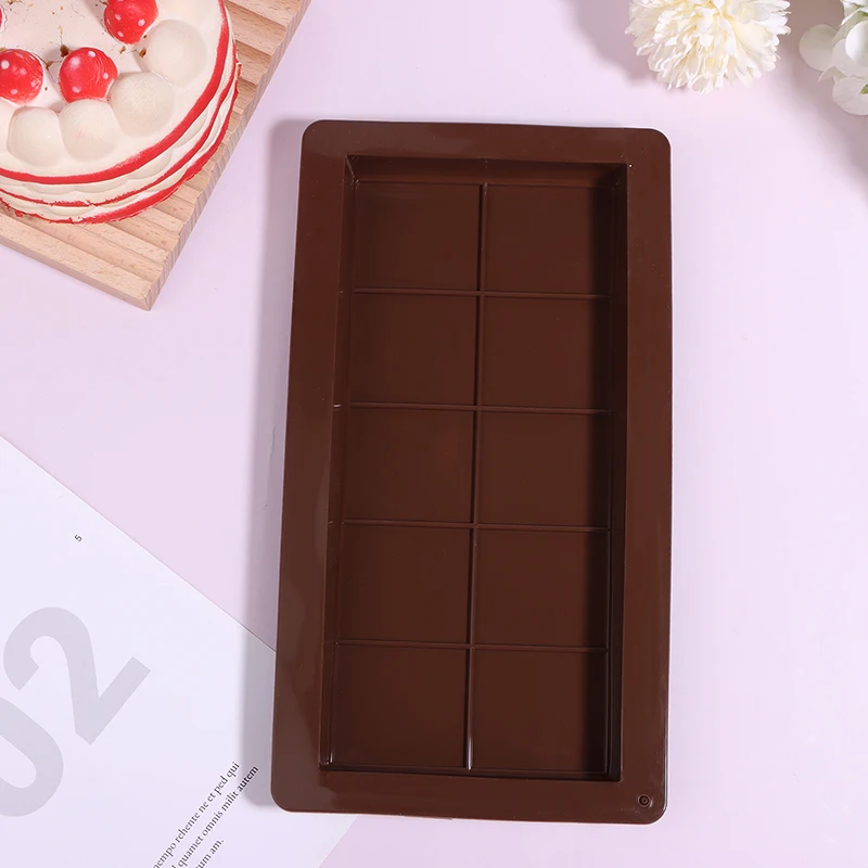 10-полосатая форма для шоколадного стержня прочная прямоугольная фаршированного