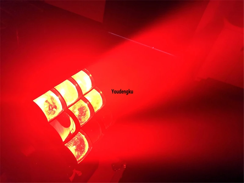 2 шт. с футляром 9x40 Вт RGBW 4в1 Zoom Dj Disco Stage светодиодная зум-матрица подвижной