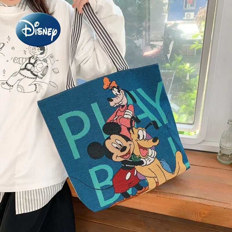 

Disney Mickey's New Women's Handbag Cartoon Cute Women's Bag Large-capacity Multi-functional Storage Bag Fashion Shopping Bag