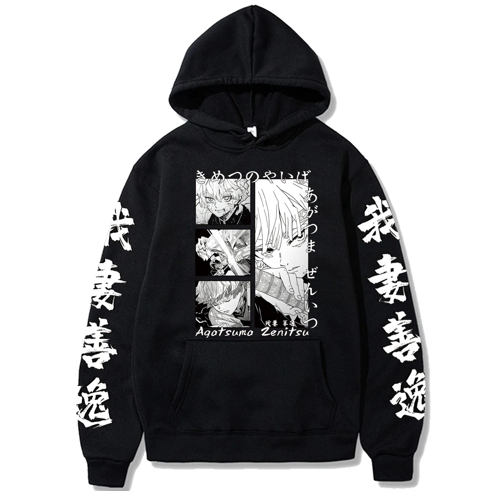 

Kimetsu No Yaiba Demon Slayer Hooded Funny Agatsuma Zenitsu Hoodie Sweatshirts