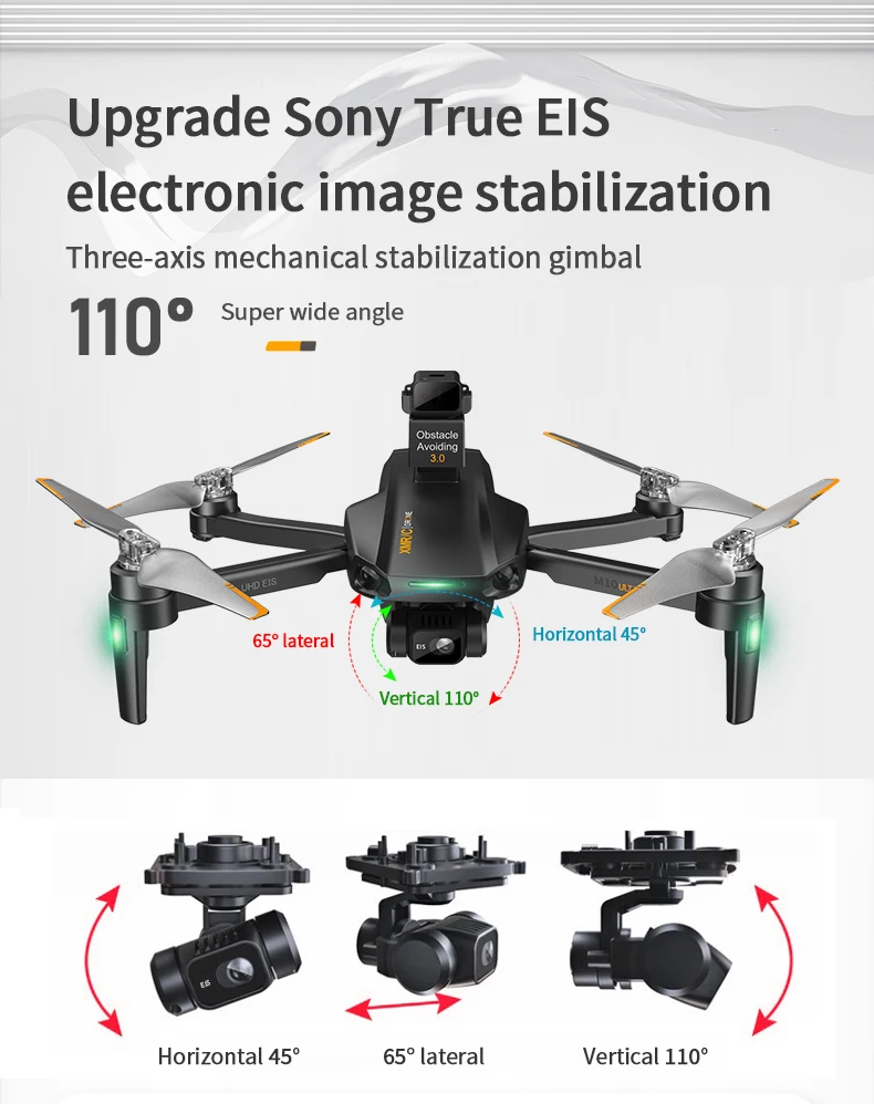 Профессиональный Квадрокоптер 4K с GPS и 3-осевой фотокамерой 5G 6K UHD EIS