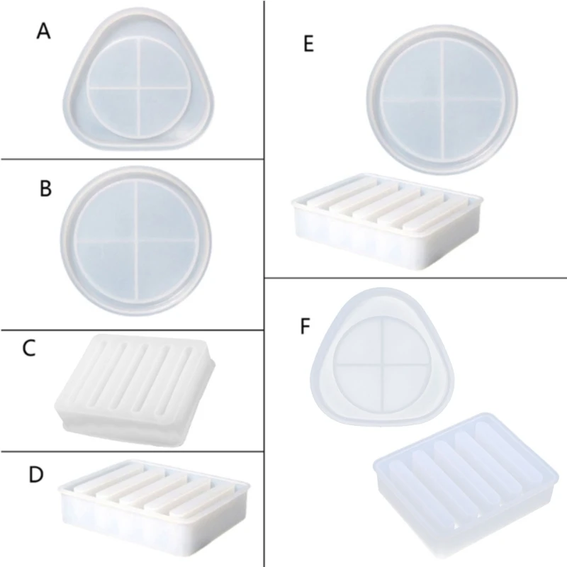 

Silicone Coaster Storage Box Mould Epoxy Casting Mould for Home Decoration