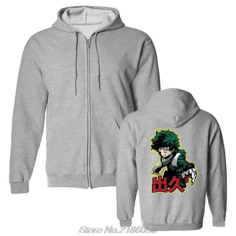 Новые толстовки Boku с надписью No Hero Академия Моя геройская аниме Izuku мидория