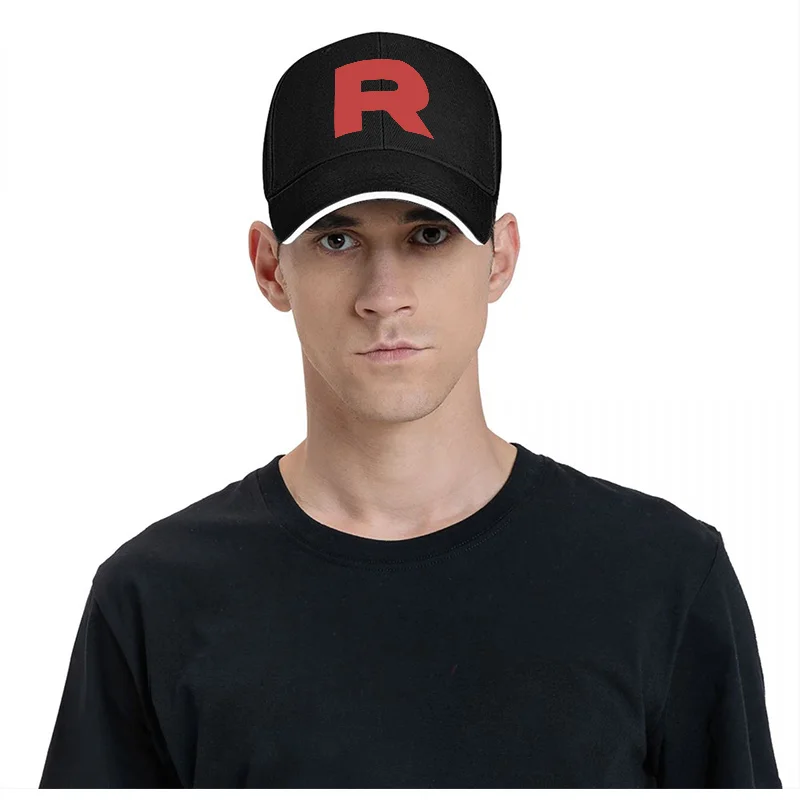 Бейсболка Team Rocket Sandwich для мужчин и женщин с ярким красным логотипом R, классический уличный стиль (art.: 3920dc2bcaebb) - 3920dc2bcaebb
