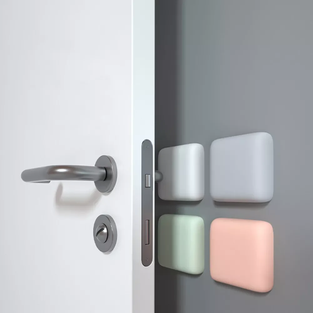 

Silicone Door Handle Bumpers Self Adhesive Door stopper Protection Porte Pad Mute Stiker Round Square Wall Protector Pad
