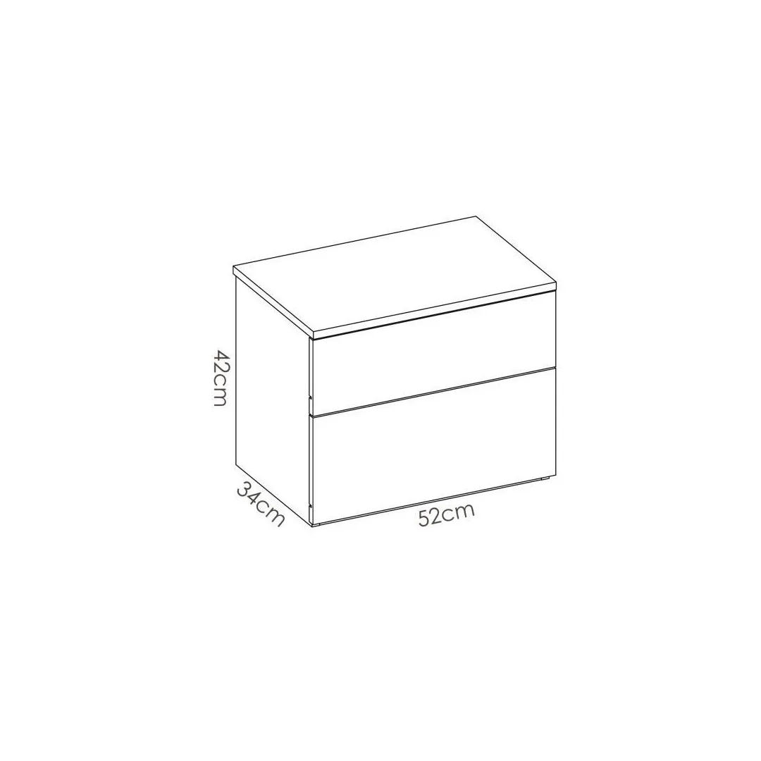 Белая прикроватная тумбочка |