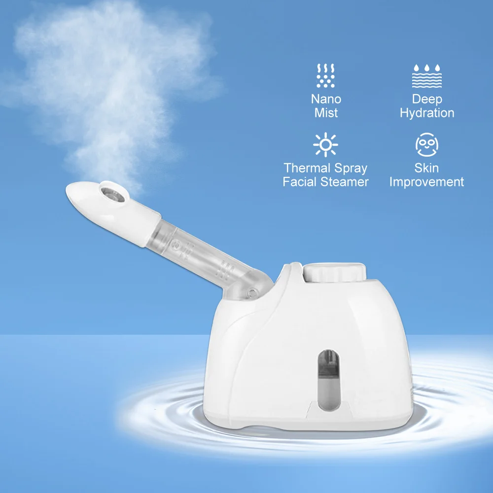 

Home Use Hot Facial Steamer Herbal Vaporizer Spa Skin Deep Cleaning Face Humidifier Electric Moisturizer Mist Sprayer Face Care