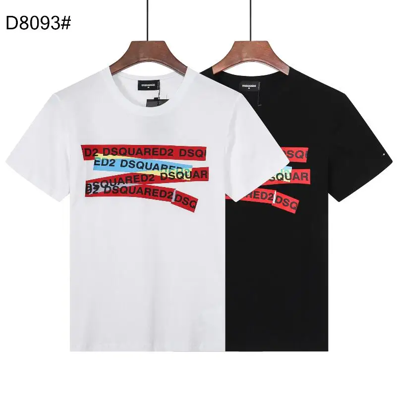 

2022 Fashion Trend Dsquared2 Unisex Couple Premium Print Short Sleeve Graphic Tee Gothic T-shirt D8093