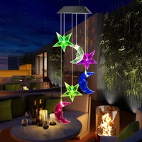 color changing windchimes solar hummingbird wind chimes mobile hanging wind chime for outside