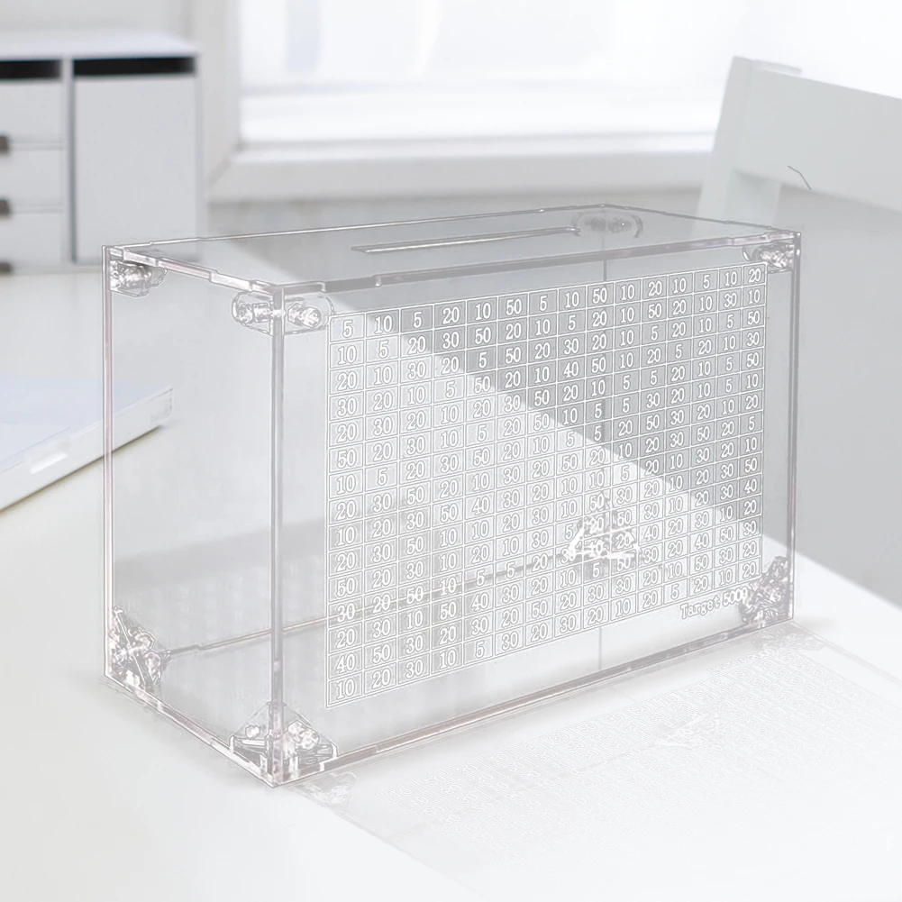 Копилка ручной работы со счетчиком, акриловый куб, коробка для хранения ...