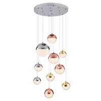 nordic rstaurant pendant lamps single head round bedroom bedside lamp creative bar acrylic led modern hanging lights for ceiling