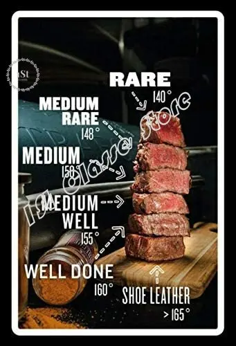 

New Vintage Metal Tin Sign Kinds of Beef Steaks Outdoor Street Garage & Home Bar Hotel Wall Decor Metal Plaque Signs 12X8Inch