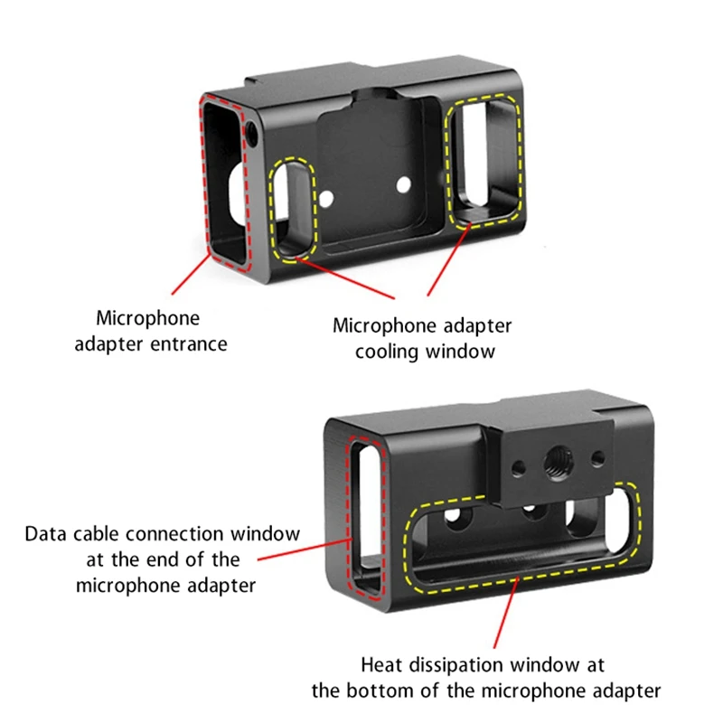 Адаптер для микрофона из алюминиевого сплава 1/4 внешний аудио адаптер защитная