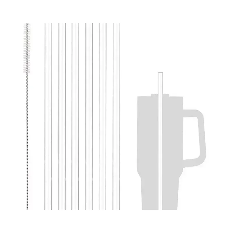 6 шт. запасные соломинки для Кубка Стэнли с 1 чистящей щеткой