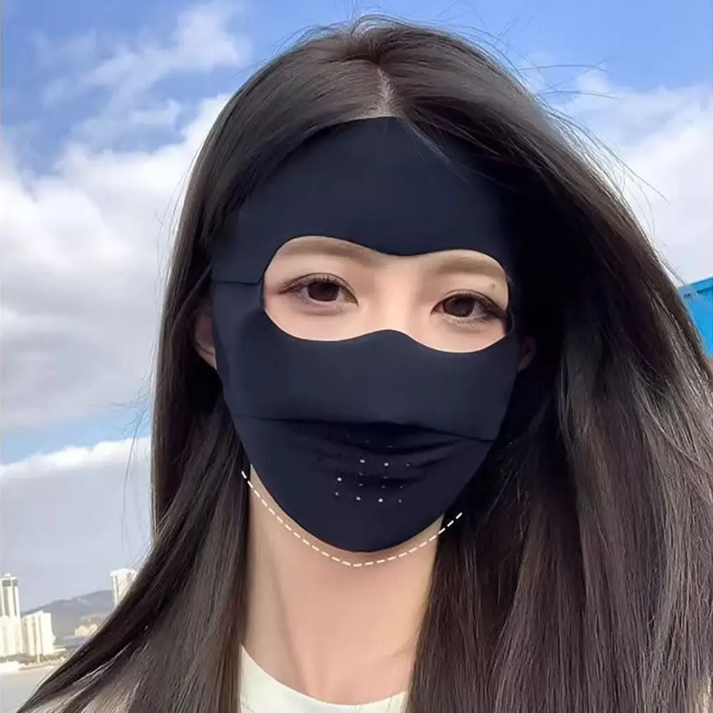 Маска из ледяного шелка с защитой от УФ-лучей