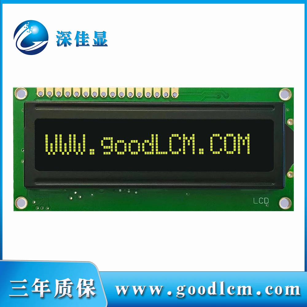 

1601VA lcd display 16*01VA green characters on black background splc780d controller 16x1 lcm module 5V or 3V power supply16Pin