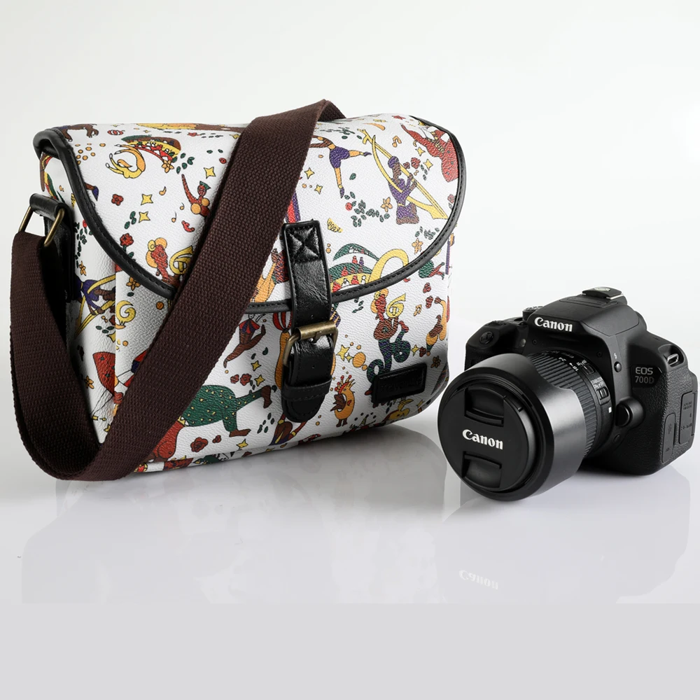 

Retro DSLR Camera Case Waterproof Photography Shoulder Bags For Canon EOS R5C R3 R5 R6 5D2 5D3 5D4 6D2 70D 80D 650D 600D 77D M50