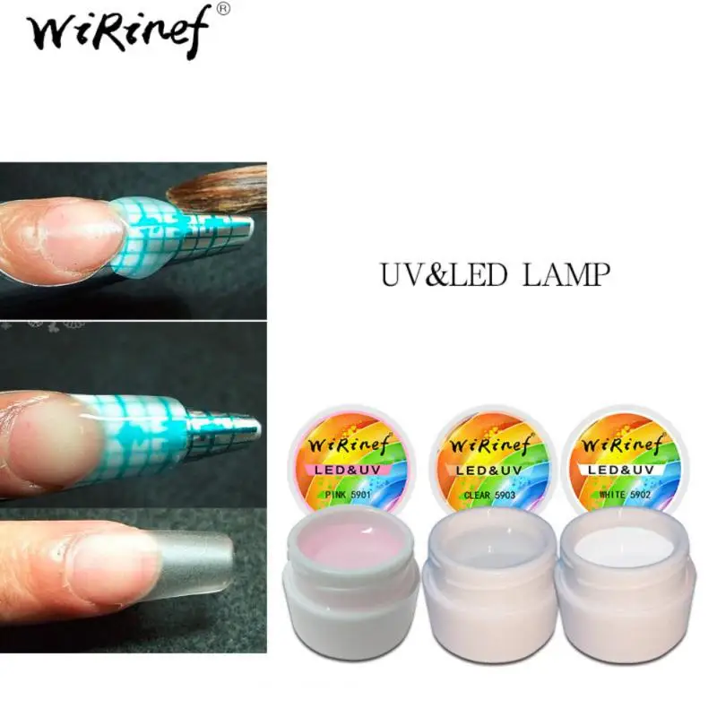 

Color Nail Extension Gel Self Leveling Nails Quick Building Clear 8ml Phototherapy Glue UV Basic French Gel Nail Glue TSLM1