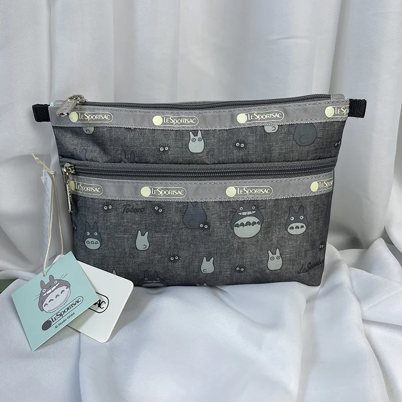 Kawaii аниме Snoopys Pikachu Totoros Lesportsac Сумка-клатч мультяшный Модный женский косметичка с