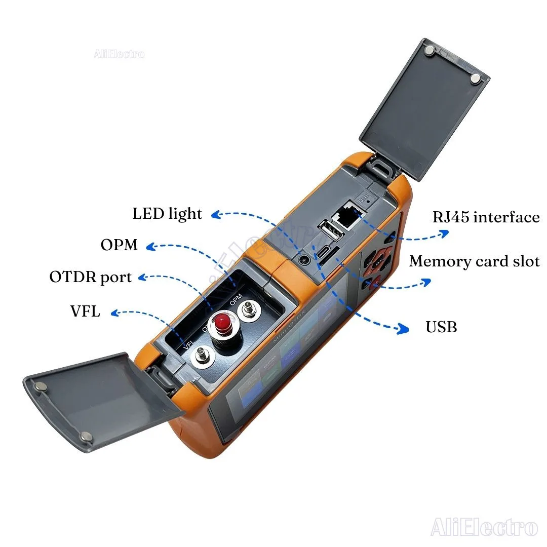 Мини-OTDR 26/24 дБ Многофункциональный активный живой оптоволоконный рефлектометр с