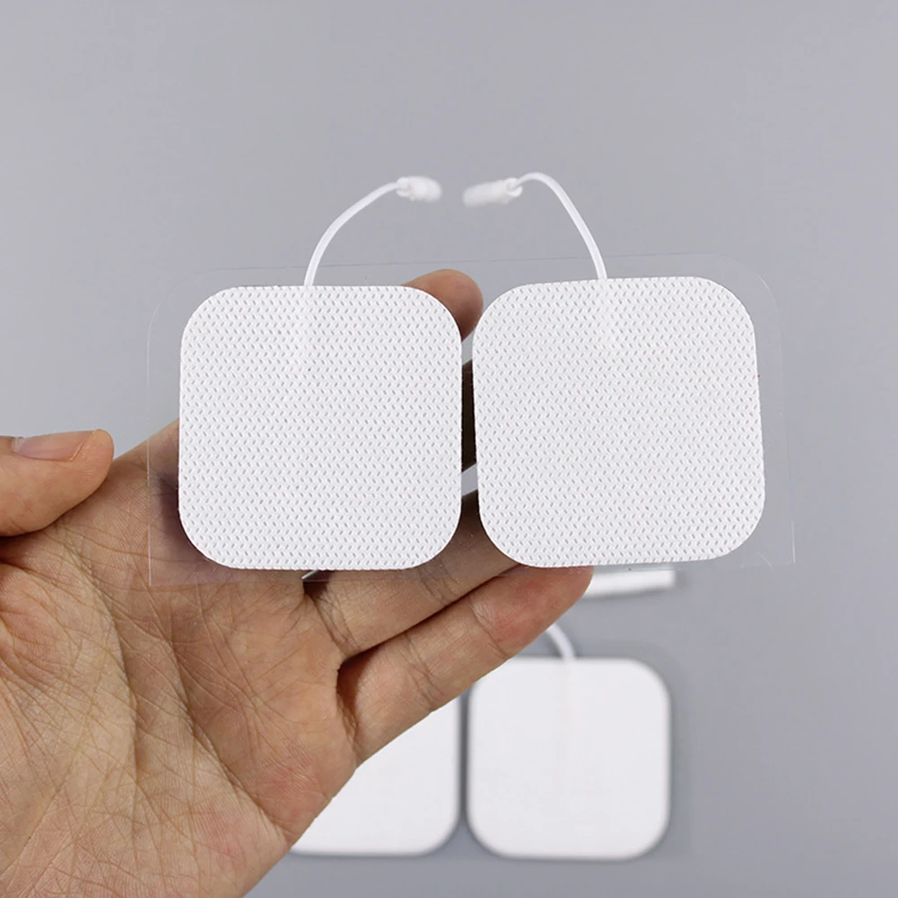 Электродные подушечки для массажера многоразовые нетканые материалы белые