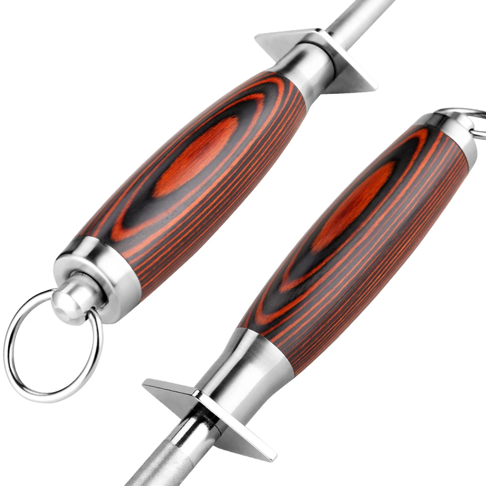 Намагниченная точилка для ножей профессиональная 12 дюймов с цветной деревянной