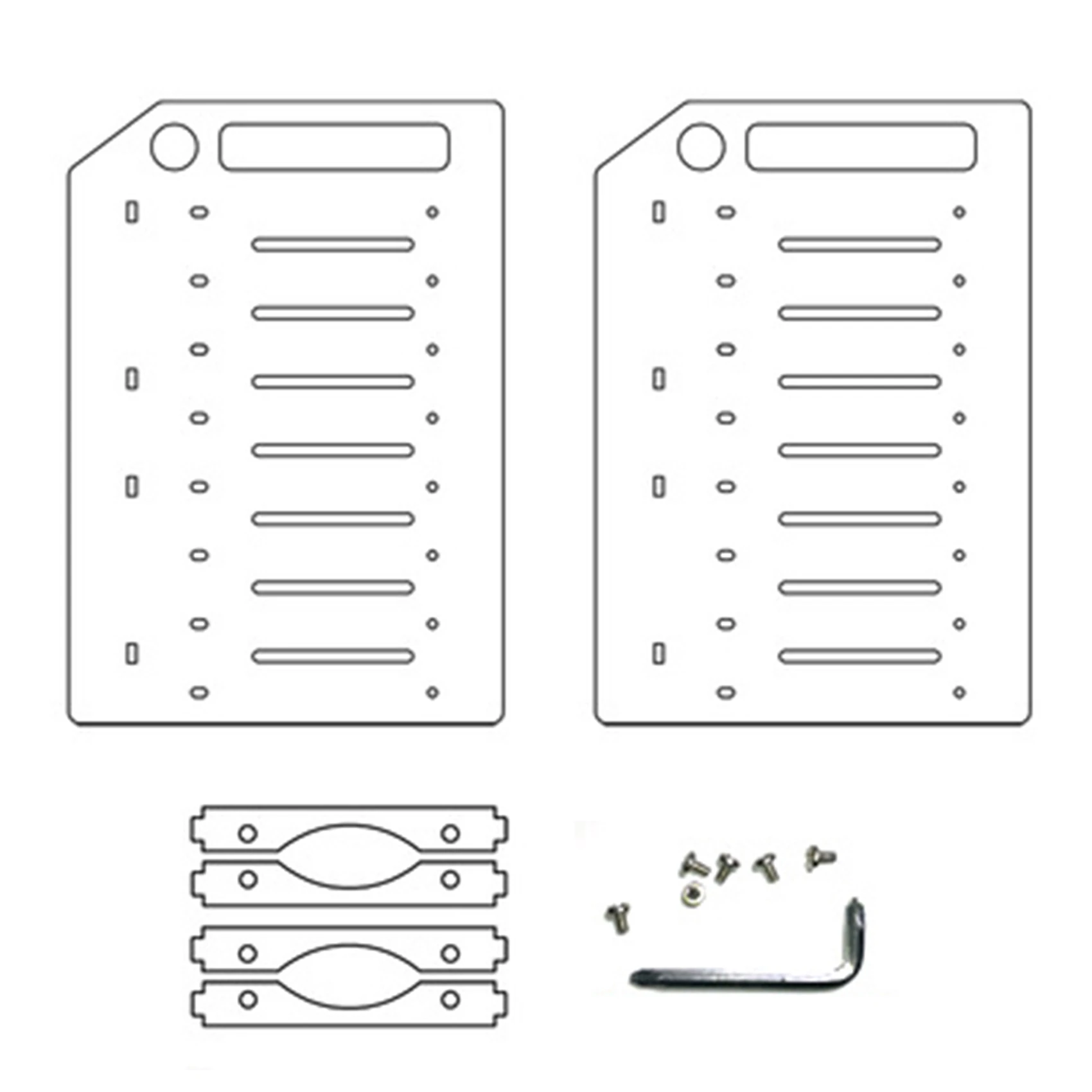 

3.5 Inch HDD Hard Drive Cage 8X3.5 Inch HDD Cage Rack DIY Case for BTC Mining Computer Storage Expansion