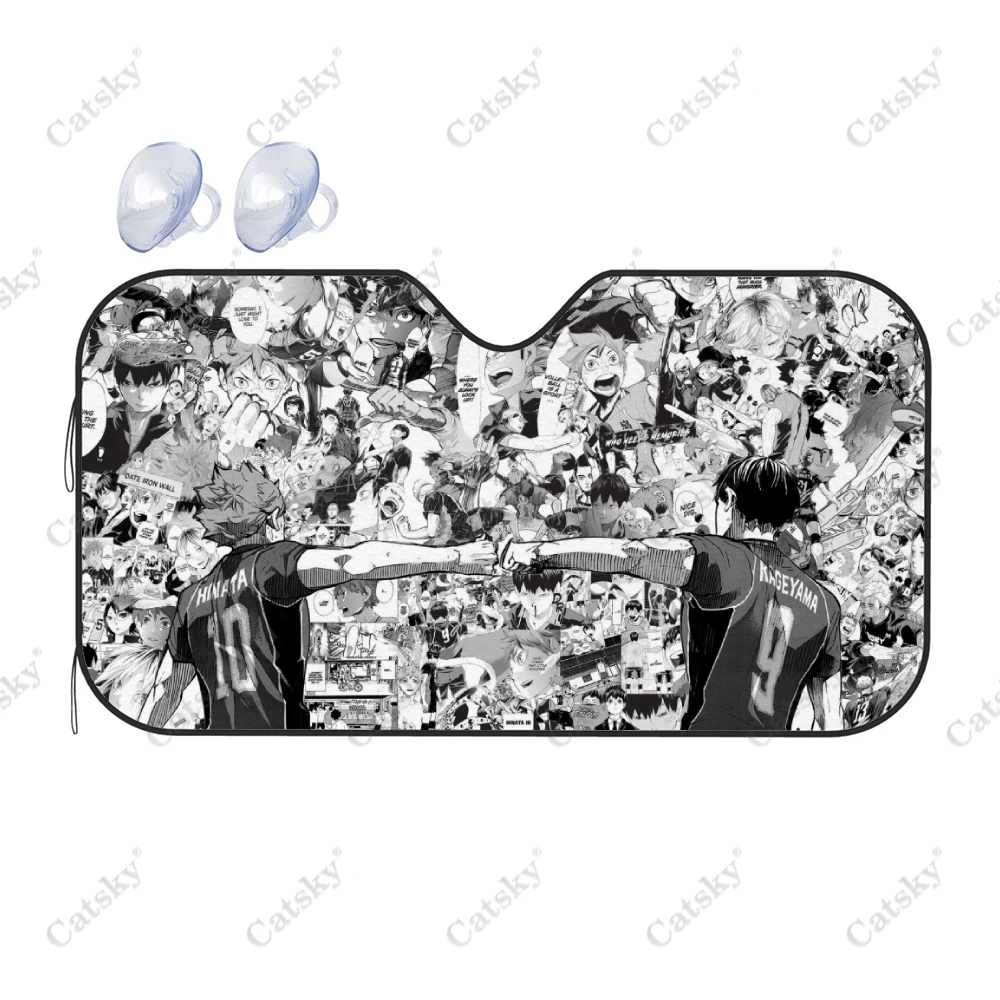 

Japanese Haikyuu Anime Car Shade Accessories Decor Windshield Sunshade,SUV Luxury Customized Universal Sun Visor