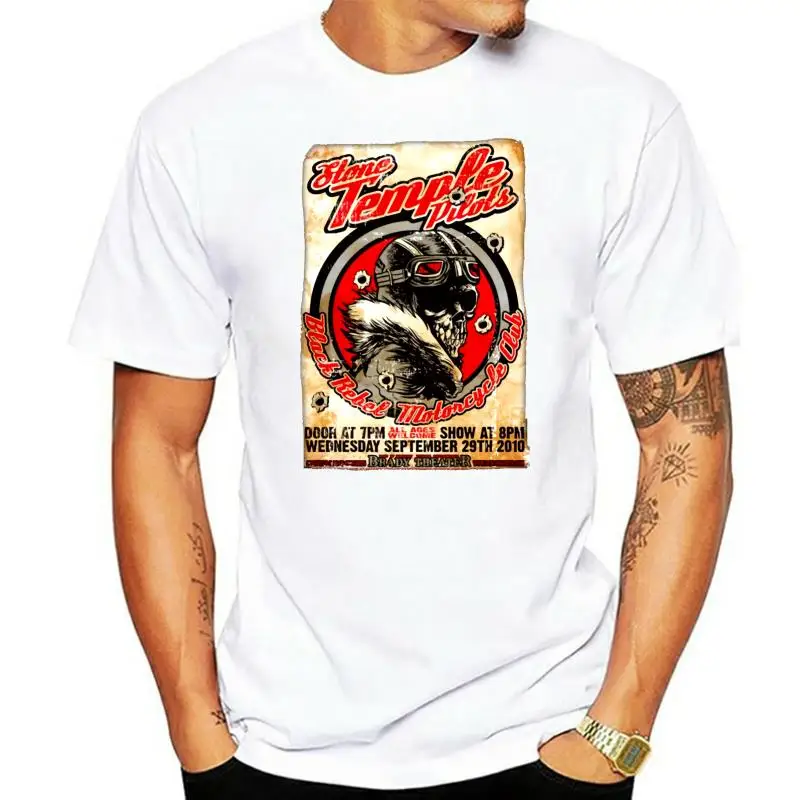 

Camiseta Vintage de Stone Temple Pilots para hombre, Motorcy Rebel camiseta negra, talla s-xxl, camiseta de alta calidad