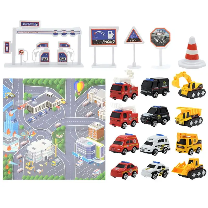 

Детский ковер, городской трафик, игровой ковер с 12 автомобилями, городская Дорожная карта для детей, научный дорожный трафик