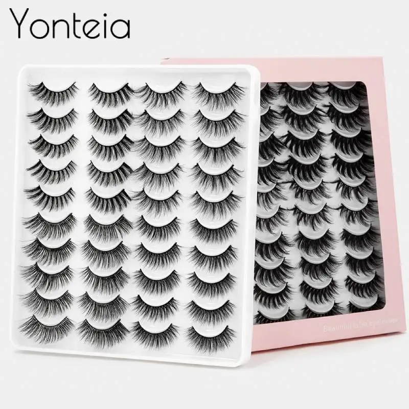 SEXYSHEEP 5/8/20 пар 3D норковые ресницы натуральные накладные драматического пушистые