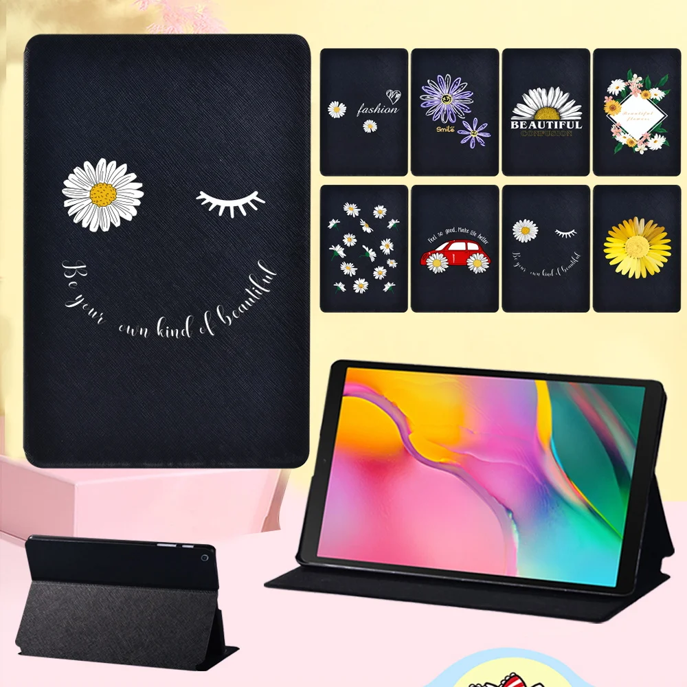 

Tablet Case for Samsung Galaxy Tab S7 T870 T875 11"/S4 T830 T835/S6 T860 T865 10.5"/S5e T720 T725 Daisy Series Folding Cover