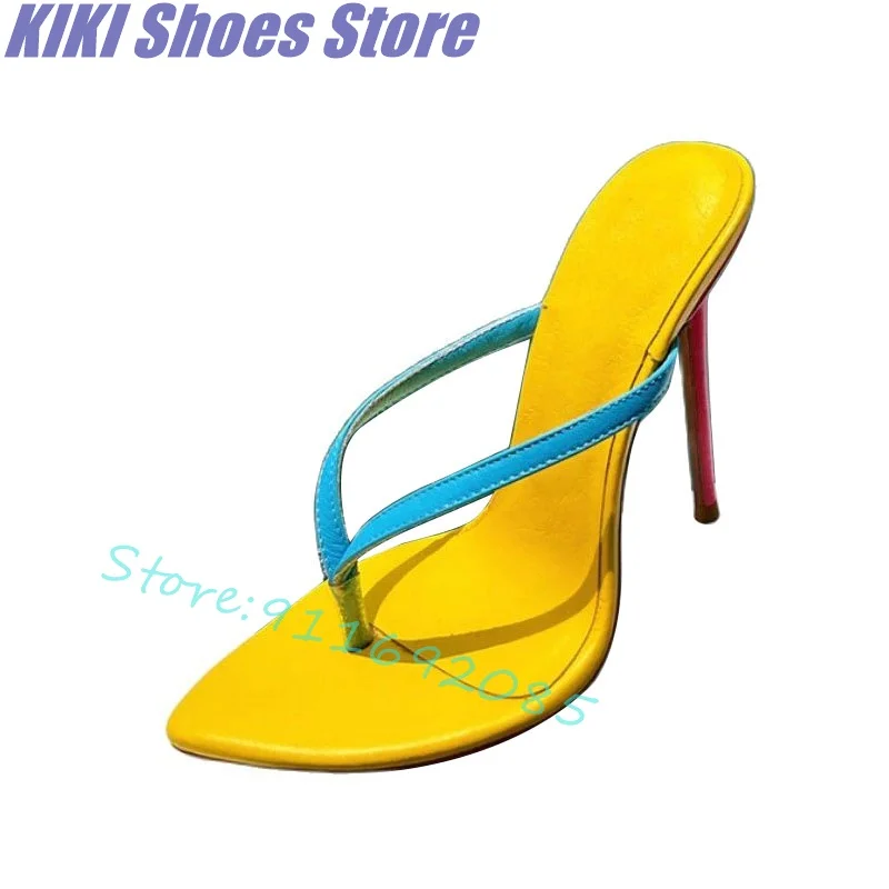 

Сандалии с закрытым носком для женщин, шлепанцы на высоком каблуке-шпильке с острым носком, для улицы, большие шлепанцы с застежкой, золотистые, для лета