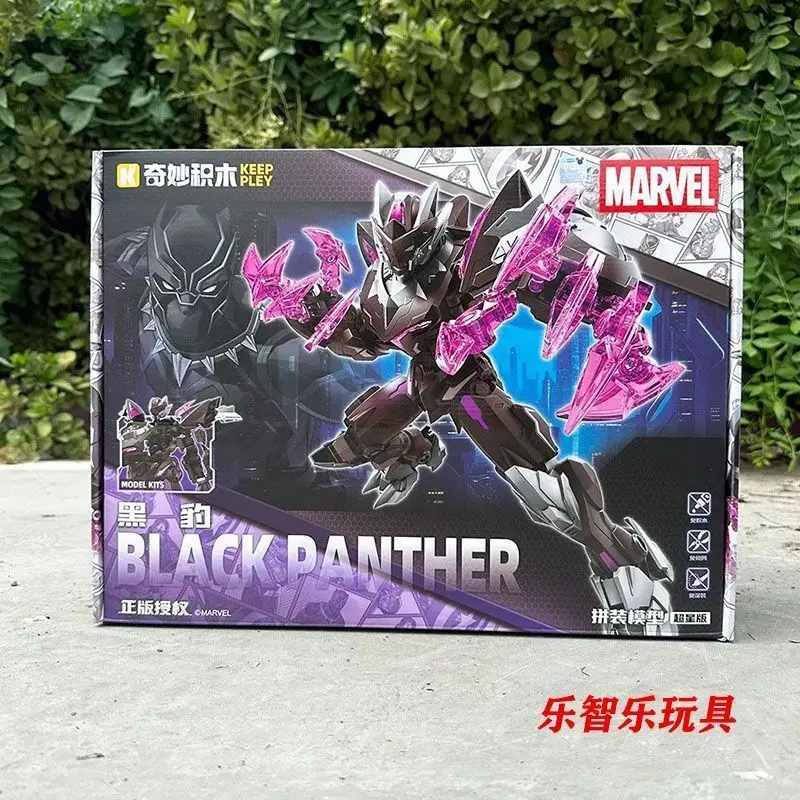 Фото Конструктор Keeppley Marvel Mecha Bricks: Капитан Америка, Танос, Черная Пантера, Тор — подвижные сборные модели, игрушки-украшения, подарок для фанатов Marvel №3