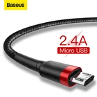 Кабель Baseus USB Micro C для Samsung S9 S10, быстрая зарядка 3,0, кабель для быстрой зарядки для Huawei P30, Xiaomi, зарядное устройство, провод
