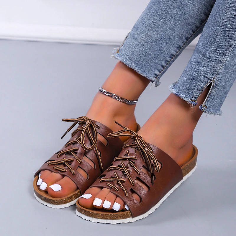 

Летние женские шлепанцы на плоской подошве, женская модная удобная обувь с кисточками, Женская леопардовая обувь с открытым носком